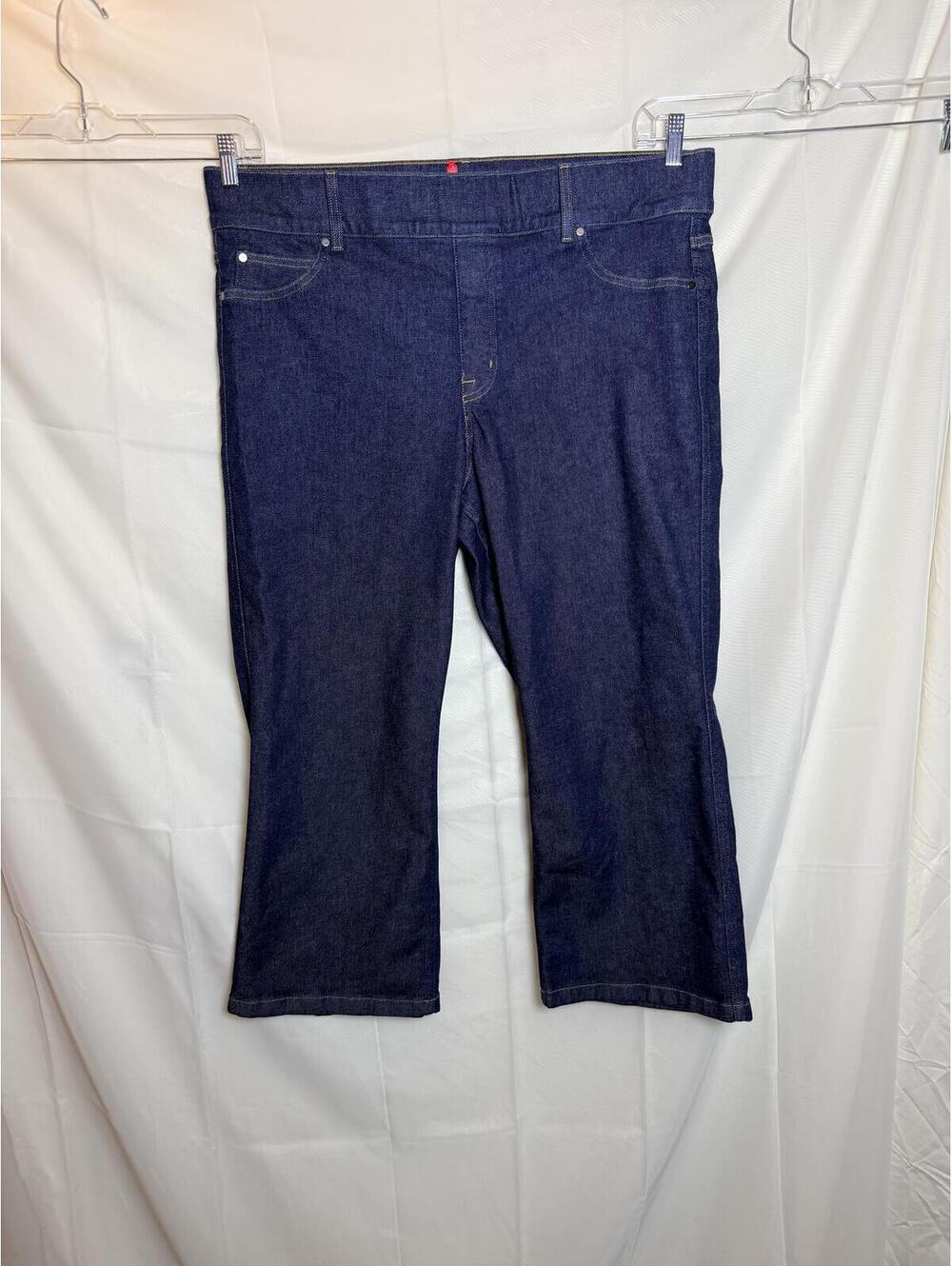 SPANX Cropped Flare Jeans Raw Indigo Size 3X Petite